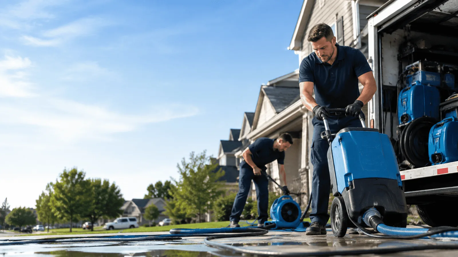 Dehumidification being performed in Blue Springs, NE